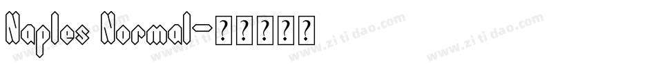 Naples Normal字体转换